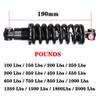 LvTu XC Soft Tail Mountain Bike Shock Absorber 150mm GS-221A Adjustable Damping Oil Spring Suspension Travel 50mm (Size : 150 Lbs) view 2