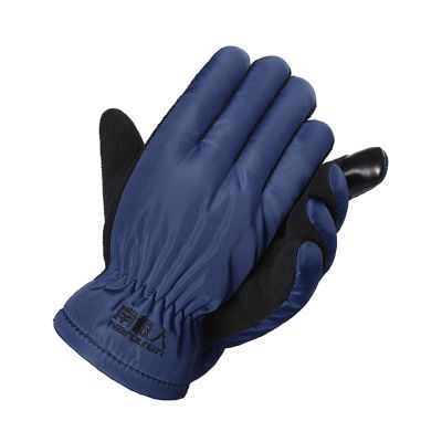FUFU Gloves Winter Bike Gloves Touch Screen Full Fingers Cycling Gloves for Men and Women (Color : Blue)