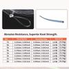 ANGLER DREAM 8 pcs Pre-Tied 9ft 0X 1x 2X 3X 4X 5X 6X 7X Fly Fishing Tapered Leader Nylon Line Fly Leader knob Less view 4