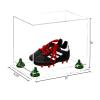Better Display Cases Acrylic Kids Shoes Display Case - Medium Rectangle Box with Clear Case, Green Risers and Clear Base 12" x 8.25" x 8" (A004, V41) view 2
