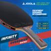 JOOLA Infinity Overdrive - Professional Performance Ping Pong Paddle with Carbon Kevlar Technology - Black Rubber on Both Sides - Competition Table Tennis Racket for Advanced Training - Extreme Speed view 2