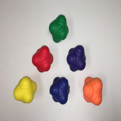 70 mm PU Foam Reaction Ball, Assorted Color - Set of 6