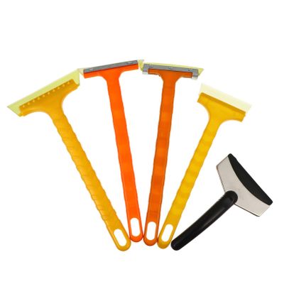 FAVOMOTO 5pcs Ice Scraper for Snow Removal Frost Shovel Comfortable Grip Multi-Function Tool for Suvs and Trucks Compact and Easy to Store