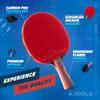 JOOLA Infinity Edge - Tournament Performance Ping Pong Paddle w/Carbon Pro Technology - Black Rubber on Both Sides - Competition Ready - Table Tennis Racket for Advanced Training - Designed for Speed view 2