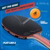 JOOLA Infinity Edge - Tournament Performance Ping Pong Paddle w/Carbon Pro Technology - Black Rubber on Both Sides - Competition Ready - Table Tennis Racket for Advanced Training - Designed for Speed view 4