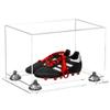 Better Display Cases Acrylic Kids Shoes Display Case - Medium Rectangle Box with Clear Case, Silver Risers and Clear Base 12" x 8.25" x 8" (A004, V41) view 1