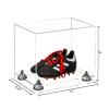 Better Display Cases Acrylic Kids Shoes Display Case - Medium Rectangle Box with Clear Case, Silver Risers and Clear Base 12" x 8.25" x 8" (A004, V41) view 2