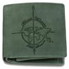 Urban Forest Leather Wallet for Men, Vintage Green, rfid wallet view 1