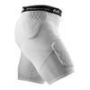 McDavid Football Compression Padded Girdle Shorts. Pads on HIPS, Thighs and Tailbone. White view 2