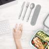 Bentgo Stainless Travel Utensil Set - Reusable 3-Piece Silverware Set with Carrying Case, High-Grade Premium Steel, BPA-Free Case, Eco-Friendly - Ideal for Travel, Camping, and Office Use (Gray) view 2