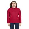 Core 365 Ladies' Fusion ChromaSoft Pique Quarter-Zip 2XL Classic RED