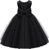 Black Flower Girl Dress,Toddler Party Wedding Christmas Earster Sleeveless Floor Length Tutu Tulle Dance Gown 5 Year Old view 1