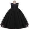 Black Flower Girl Dress,Toddler Party Wedding Christmas Earster Sleeveless Floor Length Tutu Tulle Dance Gown 5 Year Old view 3