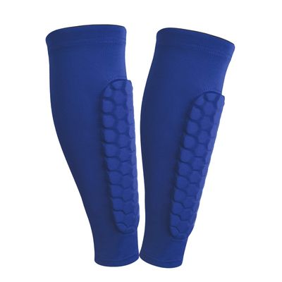 ESGTON Soccer Shin Guards for Youth Adult, Protective Gear Shin Brace Support for Football Basketball Volleyball Soccer Baseball-Blue