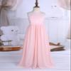 Loyan Girls Sleeveless Halter Lace Chiffon Flower Girl Bridesmaid Dress for Pageant Wedding Party Pearl Pink 10 view 3