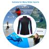 REALON Wetsuits Top Jacket Women Men 2mm Neoprene Long Sleeve Shirt 3mm Front Zipper Vest Wet Suit Keep Warm for Adult Youth Kids Diving Surf Swim Water Sports view 2