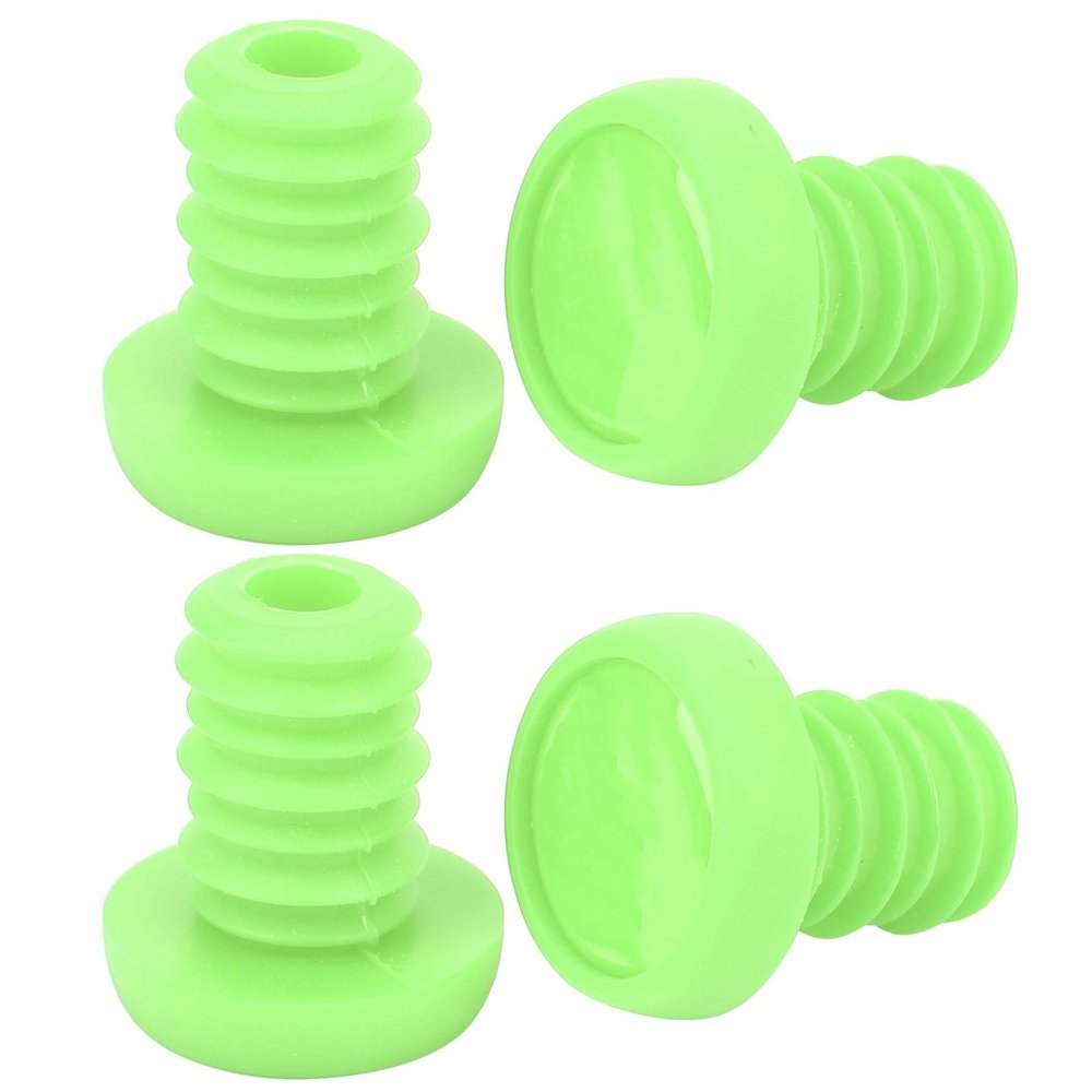 Handlebar End Plugs, Mountain Handlebar Grips End Plugs Polyester Rubber Plugs for 22.2mm Handlebar(Green) Bikes and Spare Parts
