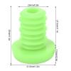 Handlebar End Plugs, Mountain Handlebar Grips End Plugs Polyester Rubber Plugs for 22.2mm Handlebar(Green) Bikes and Spare Parts view 2