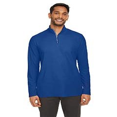 Core 365 Men's Fusion ChromaSoft Pique Quarter-Zip 2XL True Royal