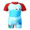 Hansber Kids Boys One Piece Rash Shirts DinosaurShark Cartoon Print Swimsuit Zipper Shorts Swimwear Red 6 view 1