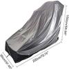 Lagaga Treadmill Cover Outdoor Household Oxford Cloth Treadmill Dustproof Waterproof Cover Sport Treadmill Folding Cover for Outside Rain Sunshine Resistance (200 * 95 * 150cm) view 2