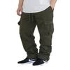 AIRNINE Men's Fleece Cargo Sweatpants Heavyweight S-6XL (Olive, 5X-Large) view 1