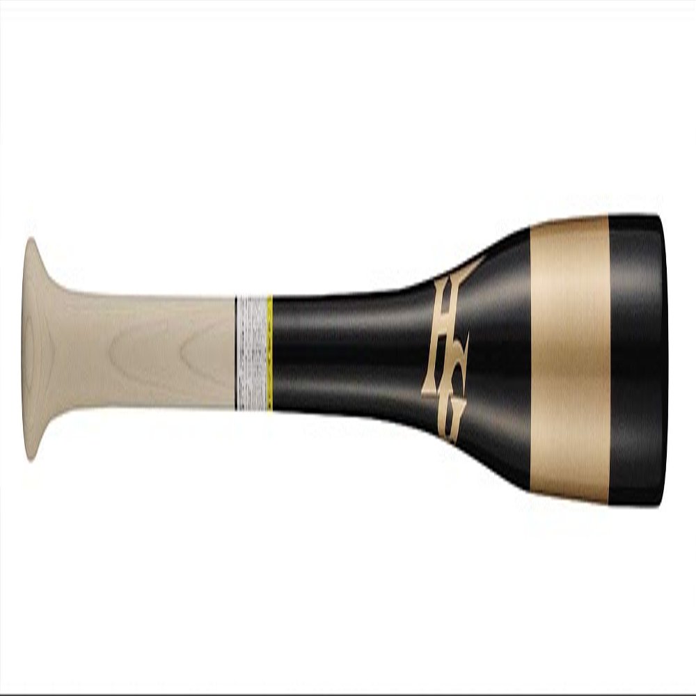 High Gold KB-91HTBK Bat Black x Gold 35.8 inches (91 cm), Finger Knock Bat