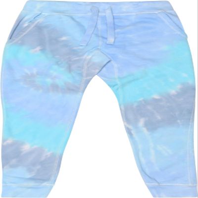 Colortone Ladies Tie Dye Joggers, Lagoon, Medium