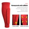 ESGTON Soccer Shin Guards for Youth Adult, Protective Gear Shin Brace Support for Football Basketball Volleyball Soccer Baseball-Red view 2