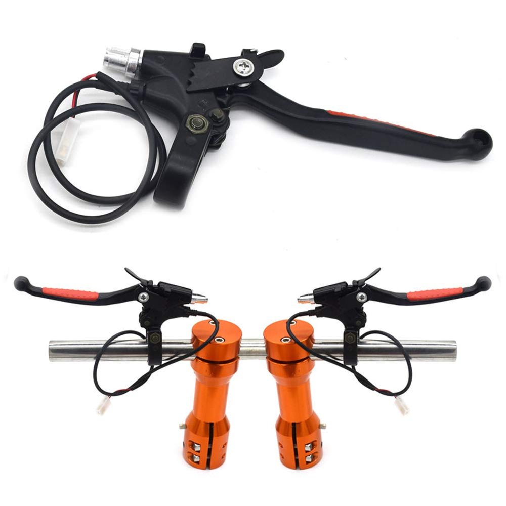 BARMI 1 Pair Aluminium Parking Power Cut Electric Bicycle Left Right Brake Levers,Perfect Bike Accessories
