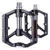 CXWXC Road/MTB Bike Pedals - Aluminum Alloy Bicycle Pedals - Mountain Bike Pedal with Removable Anti-Skid Nails (Black-Gray) view 1