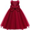 Baby Girl Red Dress,Party Christmas Earster Wedding Flower Sleeveless Floor Length Tutu Tulle Dance Birthday Gown 2t view 1