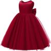 Baby Girl Red Dress,Party Christmas Earster Wedding Flower Sleeveless Floor Length Tutu Tulle Dance Birthday Gown 2t view 3