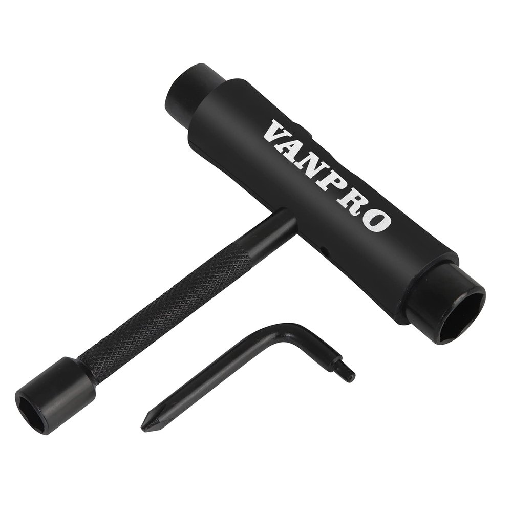 Vanpro skateboard tools skate tool all in oneUsed for installation and maintenance of various skateboards and roller skatesetc.(Snow Upgrade-black, Pack of 1)