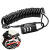 BARMI Portable Bike Motorcycle Helmet Anti-Theft 4 Digit Combination Password Padlock,Perfect Bike Accessories,Perfect Bike Accessories Black view 2