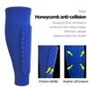 ESGTON Soccer Shin Guards for Youth Adult, Protective Gear Shin Brace Support for Football Basketball Volleyball Soccer Baseball-Blue view 2