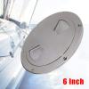 DYRABREST 6 inch Deck Plate Inspection Hatch Cover Stainless Steel Boat Marine Out Deck Plate Inspection Access Hatch Cover view 2