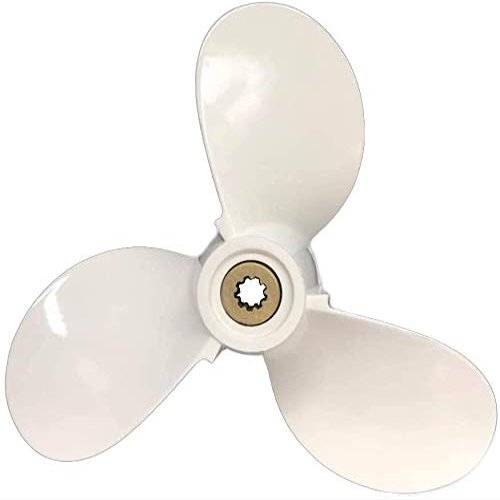 Yoofosun 3 Blade 4A 5C F4A 9 Tooth Aluminum Propeller RH Boat Prop for Yamaha Outboard Motor Engine 7 1/2x7