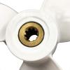 Yoofosun 3 Blade 4A 5C F4A 9 Tooth Aluminum Propeller RH Boat Prop for Yamaha Outboard Motor Engine 7 1/2x7 view 3
