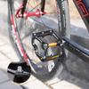 CXWXC Road/MTB Bike Pedals - Aluminum Alloy Bicycle Pedals - Mountain Bike Pedal with Removable Anti-Skid Nails (Black-Orange) view 3