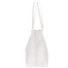 Dreubea Women's Soft Faux Leather Tote Shoulder Bag from, Big Capacity Tassel Handbag White-cro view 3