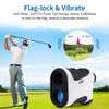 MOESAPU Range Finder Golf with Slope, 1200yd Laser Range Finder with Tripod Mount Hole, 7X Magnification Flag Lock Locking Vibration for Hunting, Distance Measurment Rangefinder Accessories, White view 4