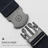 Arcade The Original Unisex Adventure Belt, Heavy Duty Elastic Webbing, Non-Metal Travel Friendly Buckle, Foundation Heather Navy view 2