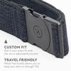 Arcade The Original Unisex Adventure Belt, Heavy Duty Elastic Webbing, Non-Metal Travel Friendly Buckle, Foundation Heather Navy view 3