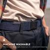 Arcade The Original Unisex Adventure Belt, Heavy Duty Elastic Webbing, Non-Metal Travel Friendly Buckle, Foundation Heather Navy view 4