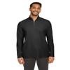 Core 365 Men's Fusion ChromaSoft Pique Quarter-Zip 5XL Black view 1