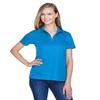 Devon & Jones CrownLux Performance Ladies' Plaited Polo M Ocean Blue view 1