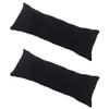 lasenersm 2 Pieces Long Watch Display Pillow Velvet Watch Pillow Bracelet Jewelry Displays Pillow Bracelet Pillows Jewelry Displays Flannel Holder Cushions, Black view 1