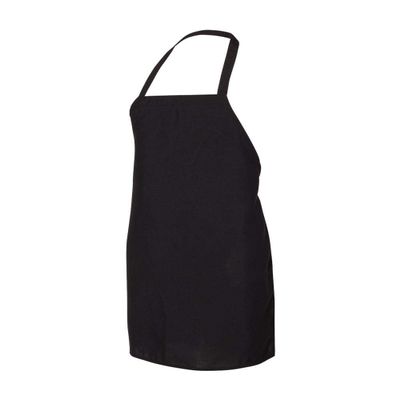 Q-Tees Bib Apron One Size Black