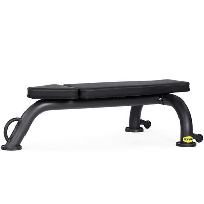 ZIVA Performance Flat Weight Utility Bench for Strength Training, Abdominal Workout 600 lbs Capacity, 89mm Steel Tubing, High Density PU Foam Padding, Compact Design (Dim. 41x85x146 cm., 19kg)